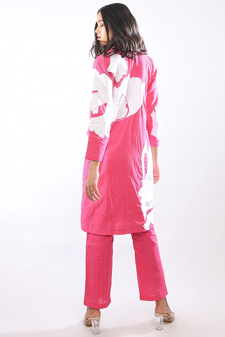 Pink Embroidered Trench Coat by Itara An Another at Pernia's Pop Up Shop