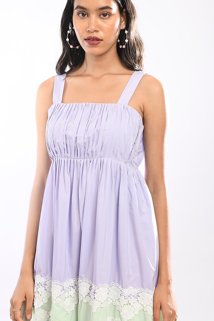 Lilac Cotton Midi Vacation Dress by Itara An Another at Pernia's Pop Up Shop