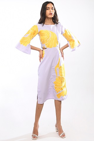 Lilac Embroidered Dress by Itara An Another
