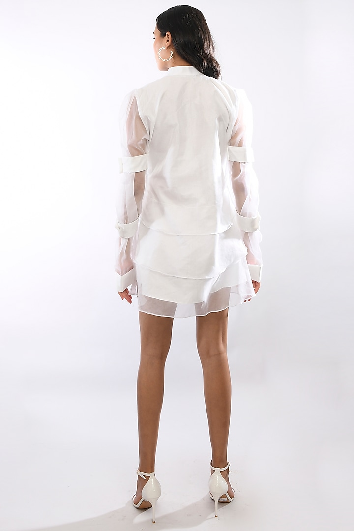 White Layered Organza Summer Dress by Itara An Another at Pernia's Pop Up Shop
