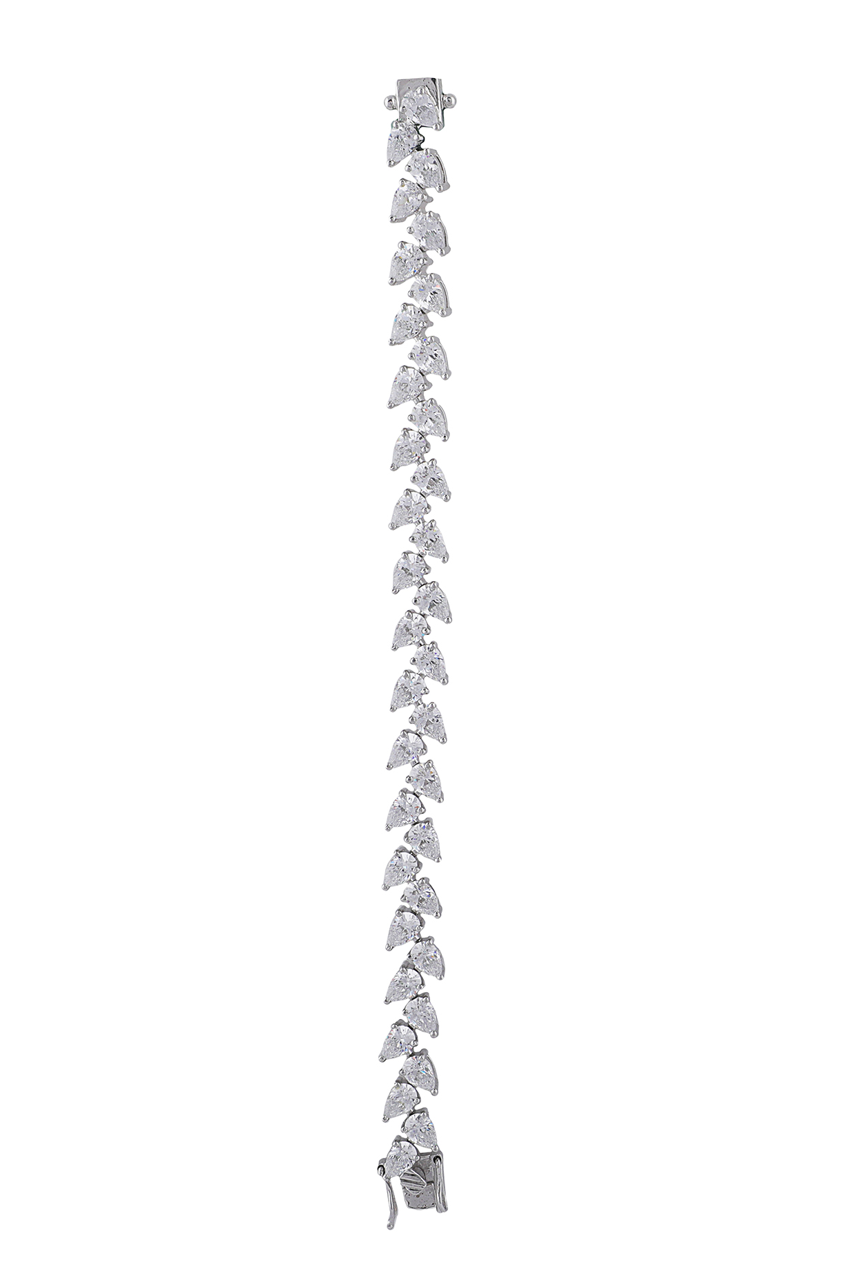 White Finish Swarovski Tennis Bracelet In Sterling Silver by ITEE Jewellery at Pernia's Pop Up Shop