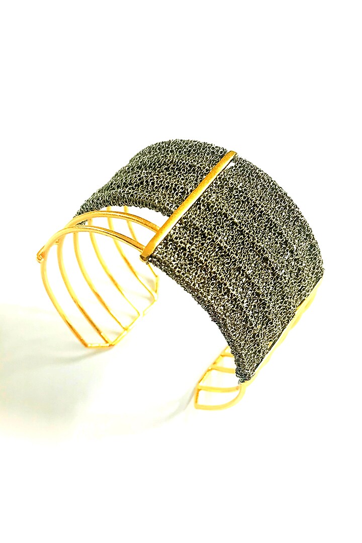 Yellow Gold Finish Bracelet by Itrana By Sonal Gupta at Pernia's Pop Up Shop