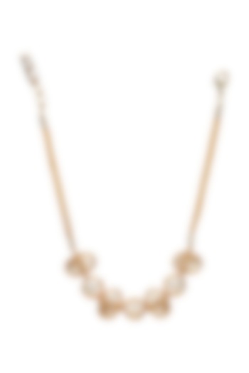 Gold Finish Mini Orb Choker Necklace by Itrana By Sonal Gupta