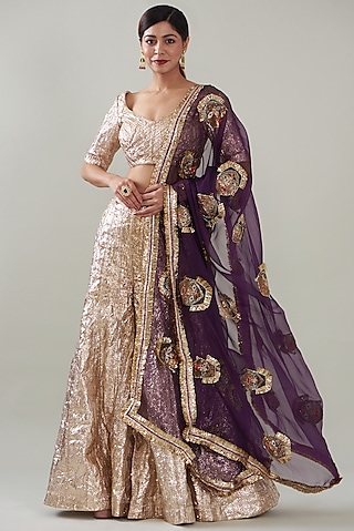 Silver Lampi Sharara Set by ITRH