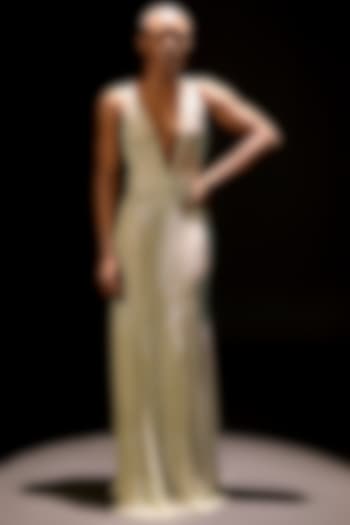 Pastel Green Net Knot Wedding Gown by ITRH at Pernia's Pop Up Shop