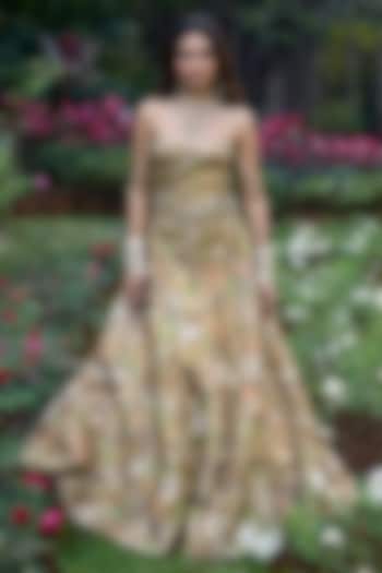 Multi-Colored Gota Patchwork Bridal Lehenga Set by ITRH at Pernia's Pop Up Shop