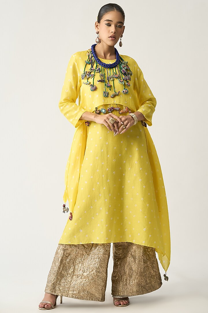 Blue Silk Thread Braided Necklace by ITRH at Pernia's Pop Up Shop