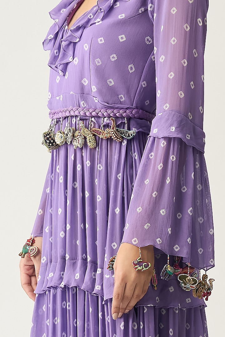 Lilac Nylon Braided Necklace by ITRH at Pernia's Pop Up Shop