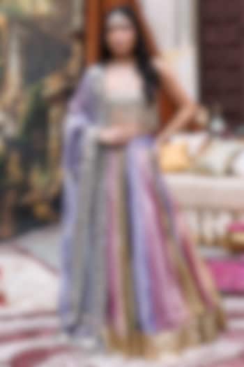 Multi-Colored Tissue Gota Bridal Lehenga Set by ITRH at Pernia's Pop Up Shop