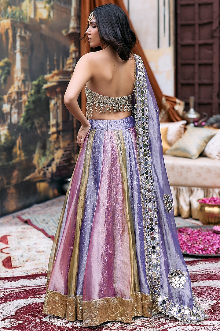 Multi-Colored Tissue Gota Bridal Lehenga Set by ITRH at Pernia's Pop Up Shop