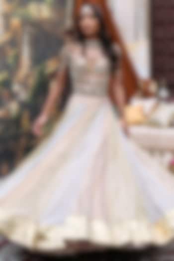 Multi-Colored Tissue Gota Bridal Lehenga Set by ITRH at Pernia's Pop Up Shop