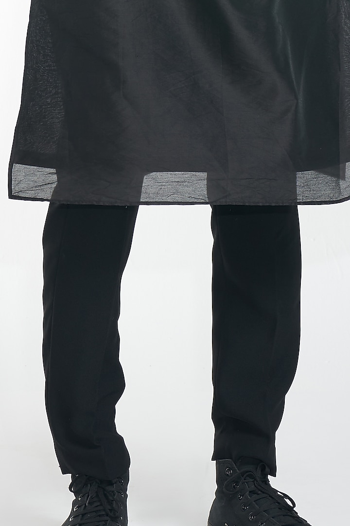 Neon Green Imported Crepe Embroidered Bundi Jacket Set by ITRH Men at Pernia's Pop Up Shop