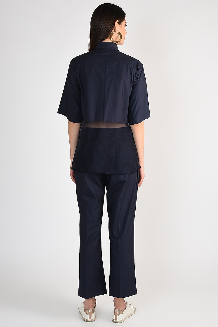 Midnight Blue Pant Set by ITUVANA at Pernia's Pop Up Shop