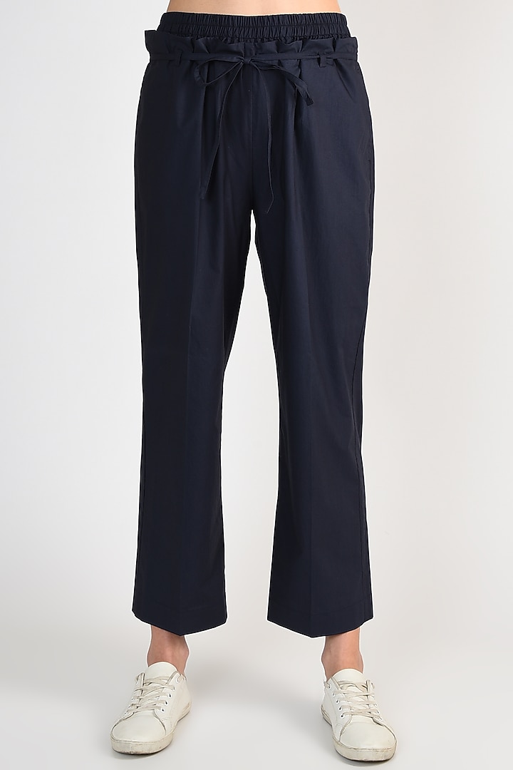 Midnight Blue Pant Set by ITUVANA at Pernia's Pop Up Shop