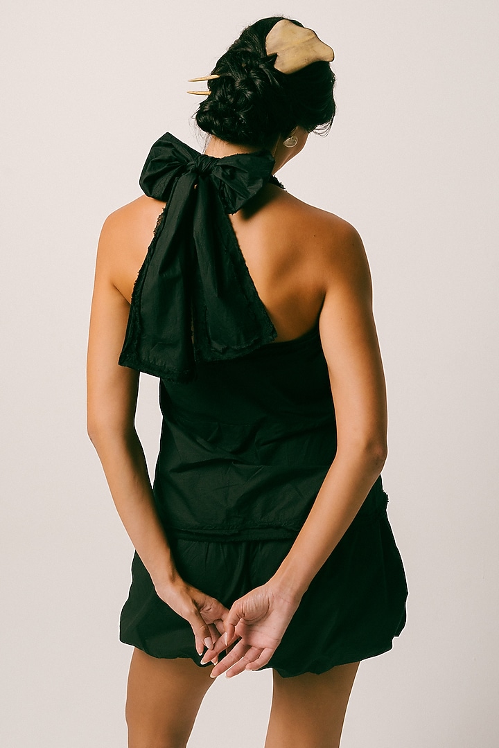 Black Cambric Cotton Co-Ord Set by ITUVANA at Pernia's Pop Up Shop