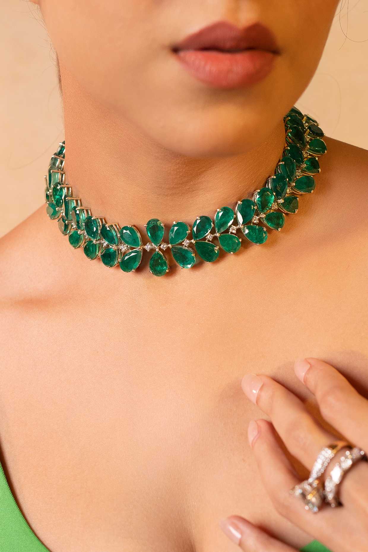 Swarovski deals necklace emerald