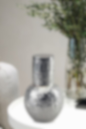 Silver Plated Brass Rajwada Surahi Vintage Decor by IZZHAAR at Pernia's Pop Up Shop