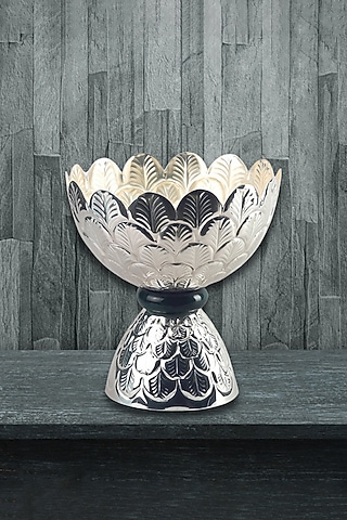 Silver Plated Brass Vintage  Nakashi Fruit Bowl by IZZHAAR