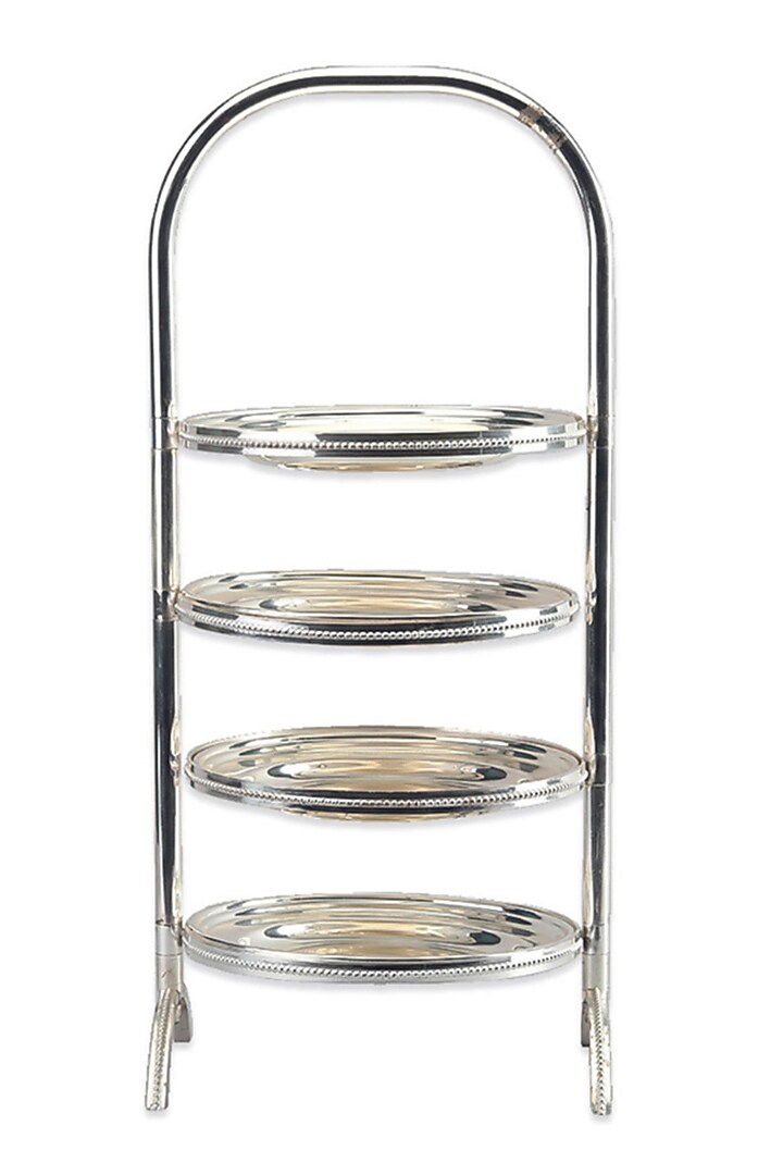 Silver Plated Brass Four-Tier Serving Stand | Chamber of Sweets by IZZHAAR at Pernia's Pop Up Shop