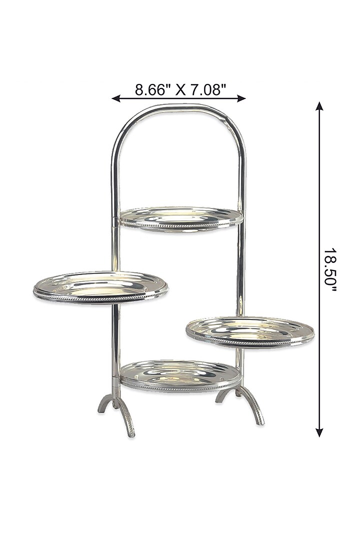 Silver Plated Brass Four-Tier Serving Stand | Chamber of Sweets by IZZHAAR at Pernia's Pop Up Shop