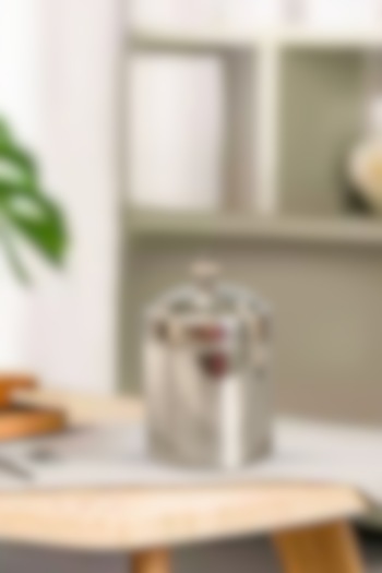 Silver Plated Brass Jar by IZZHAAR at Pernia's Pop Up Shop