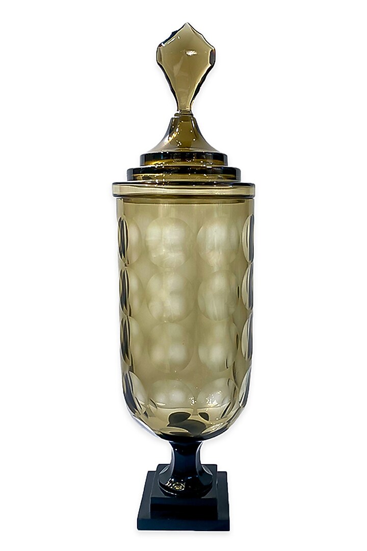 Smokey Brown Glass Vase by IZZHAAR at Pernia's Pop Up Shop