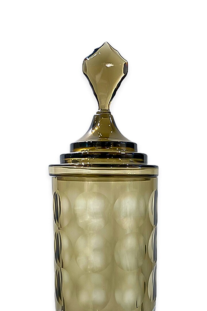 Smokey Brown Glass Vase by IZZHAAR at Pernia's Pop Up Shop