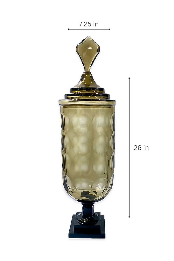 Smokey Brown Glass Vase by IZZHAAR at Pernia's Pop Up Shop
