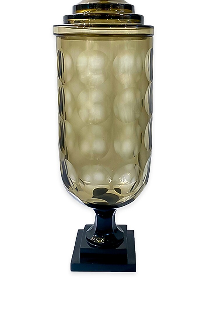 Smokey Brown Glass Vase by IZZHAAR at Pernia's Pop Up Shop