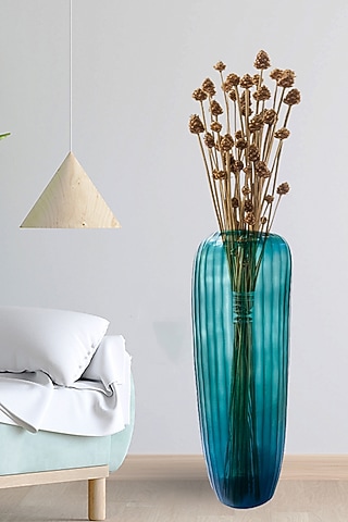 Midnight Snow Glass Vase by IZZHAAR