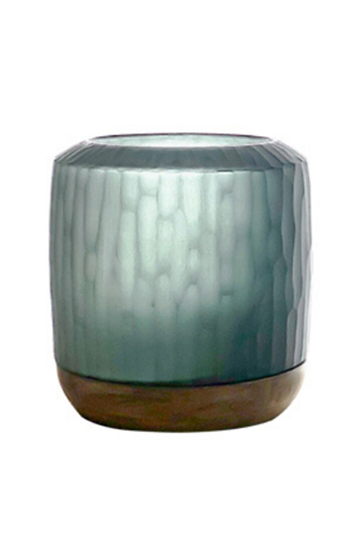 Grey Snow Glass Vase by IZZHAAR at Pernia's Pop Up Shop