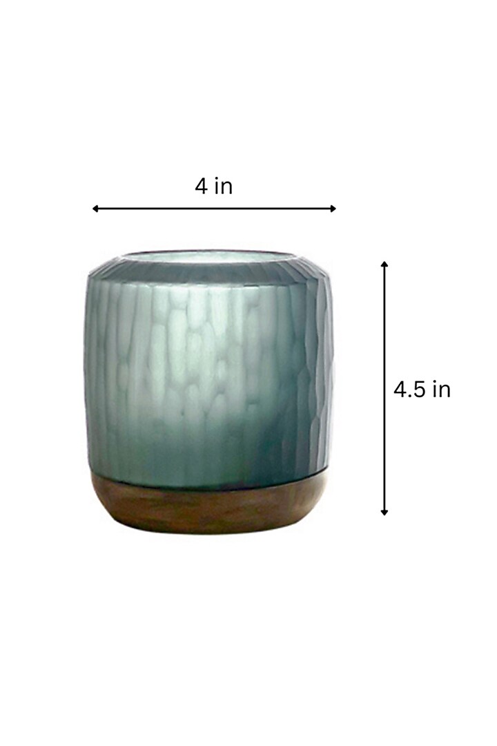 Grey Snow Glass Vase by IZZHAAR at Pernia's Pop Up Shop