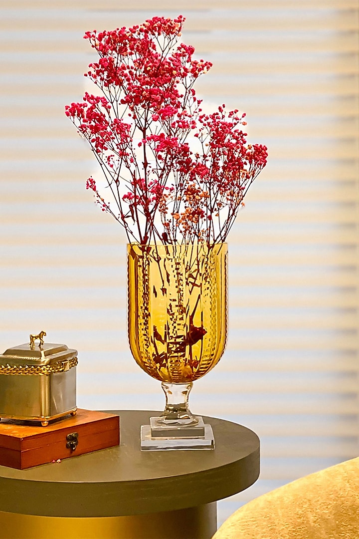 Gold Snow Glass Vase  by IZZHAAR at Pernia's Pop Up Shop