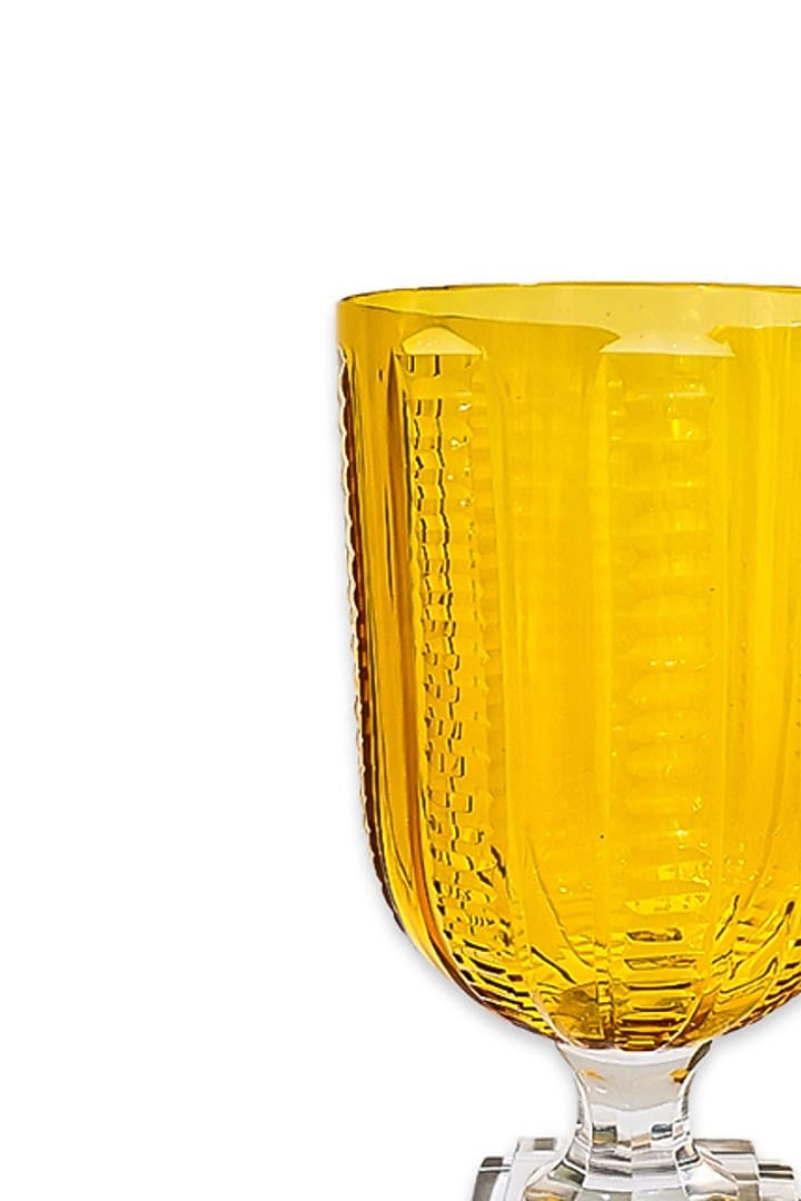 Gold Snow Glass Vase by IZZHAAR at Pernia's Pop Up Shop