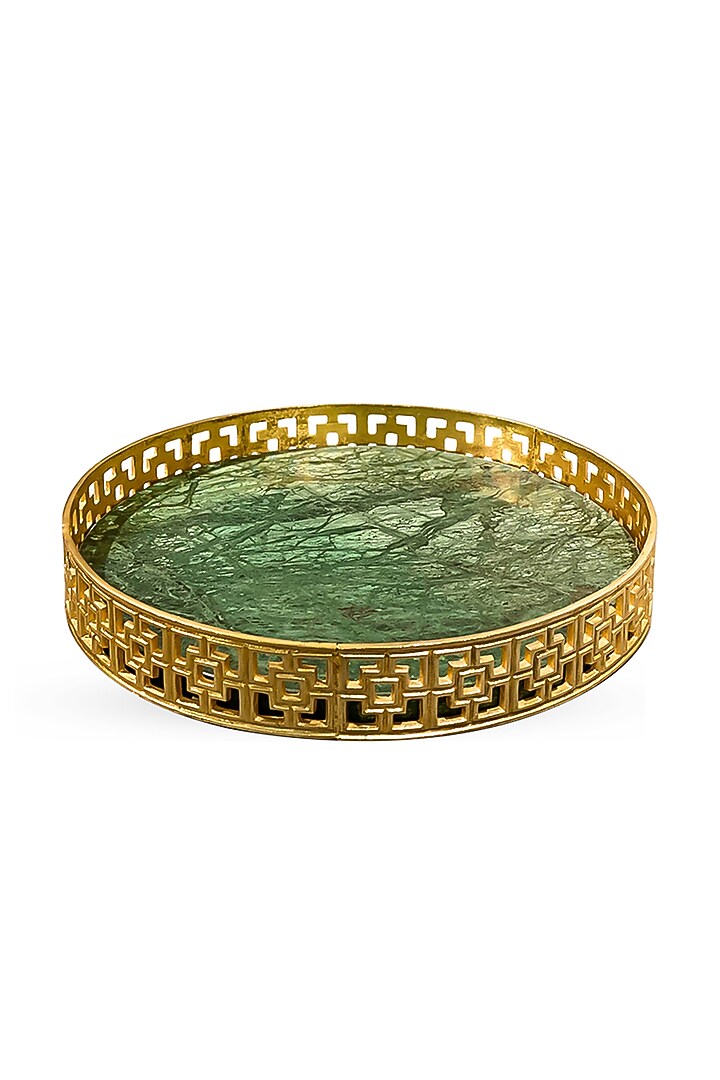  Green Garnet Marble Serving Tray by IZZHAAR at Pernia's Pop Up Shop
