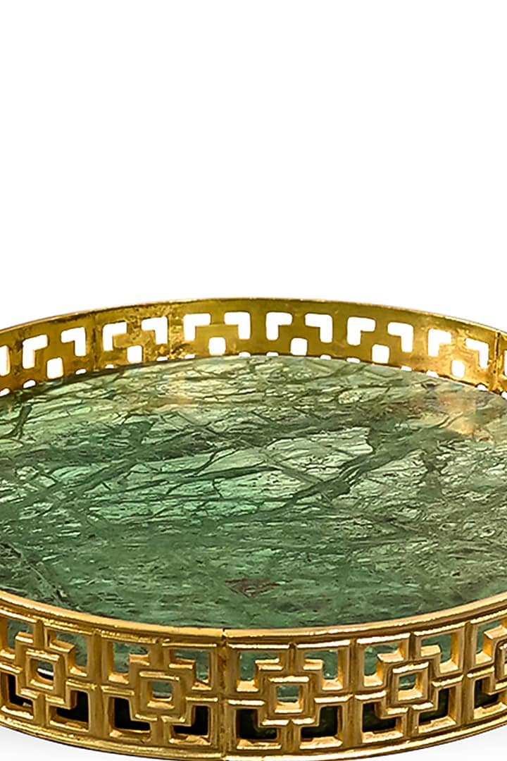  Green Garnet Marble Serving Tray by IZZHAAR at Pernia's Pop Up Shop