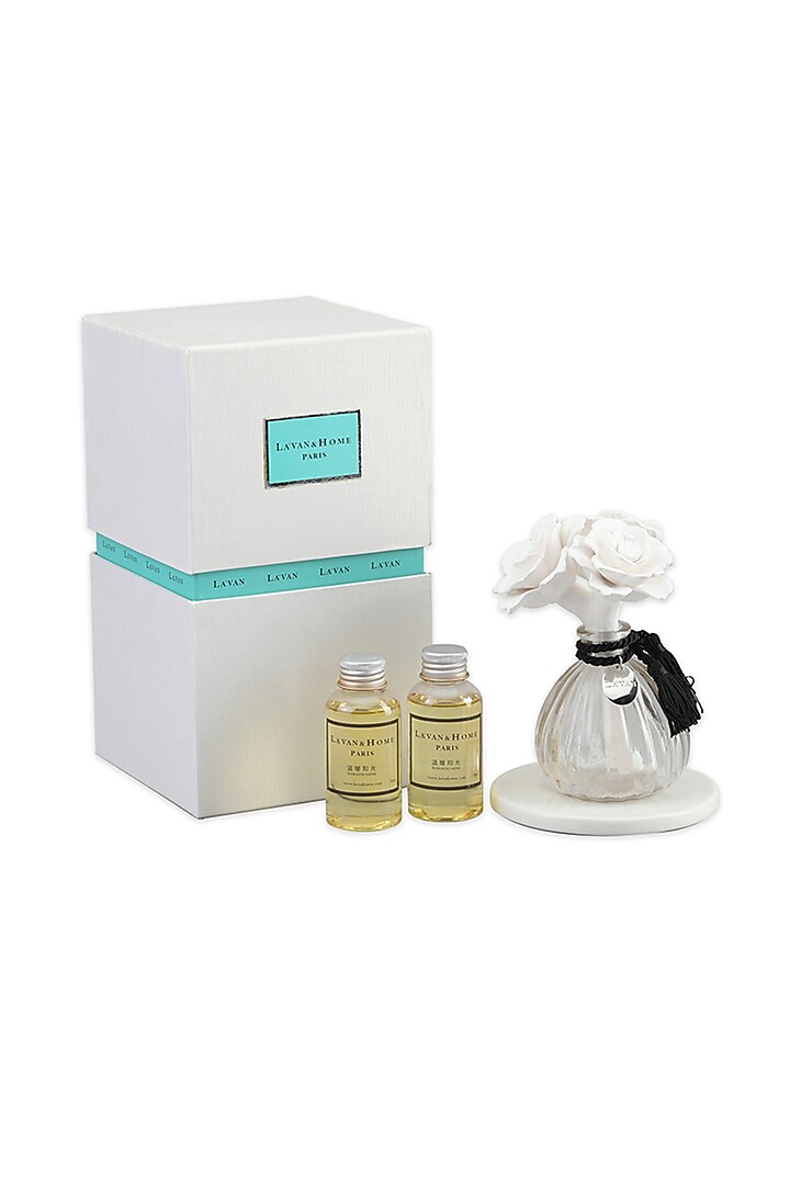 Golden Glass Mist Diffuser Bottle by IZZHAAR at Pernia's Pop Up Shop