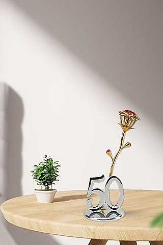 Golden Metal 50th Gold Rose Souvenir by IZZHAAR