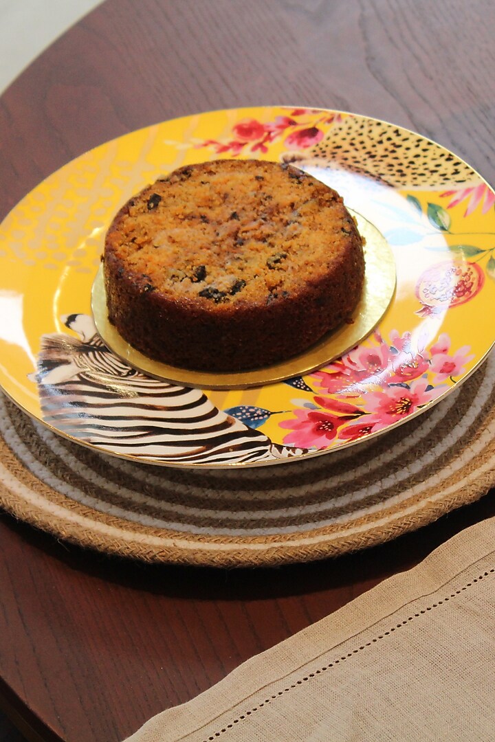Multi-colored Fine Bone China Wild Charm Printed Cake Stand by IZZHAAR at Pernia's Pop Up Shop