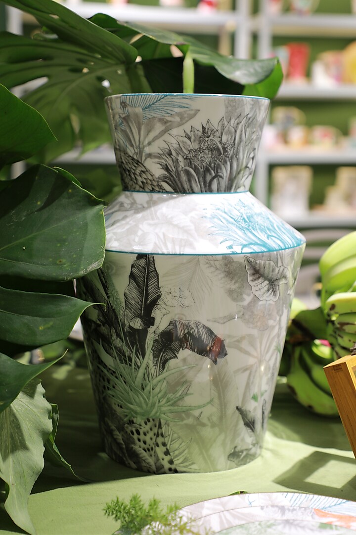 Multi-Colored Fine Bone China Vase by IZZHAAR at Pernia's Pop Up Shop