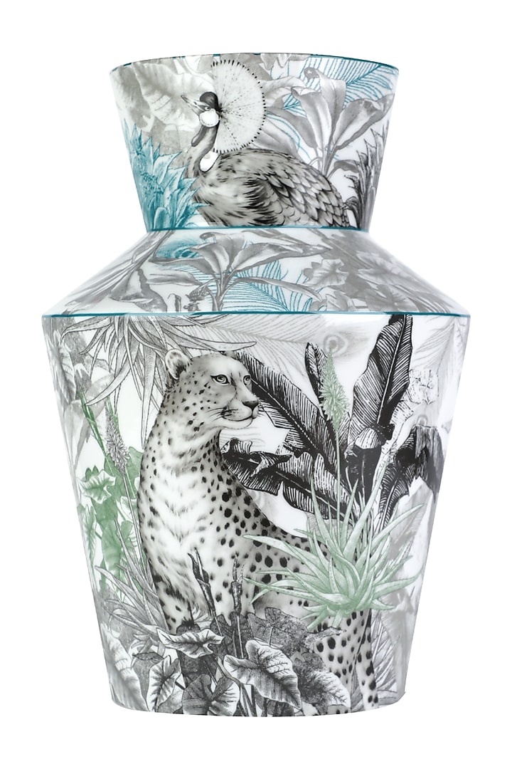 Multi-Colored Fine Bone China Vase by IZZHAAR at Pernia's Pop Up Shop