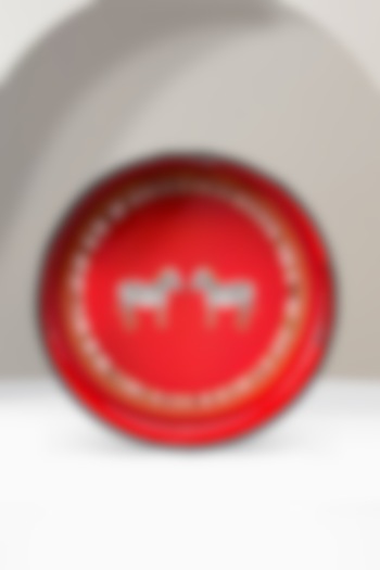 Red & Black MDF Wood Masai Mara Serving Tray by IZZHAAR at Pernia's Pop Up Shop