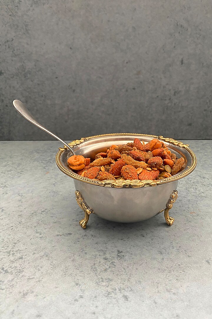 Angel Silver Brass & Stainless Steel Storage Pot with Lid by IZZHAAR at Pernia's Pop Up Shop