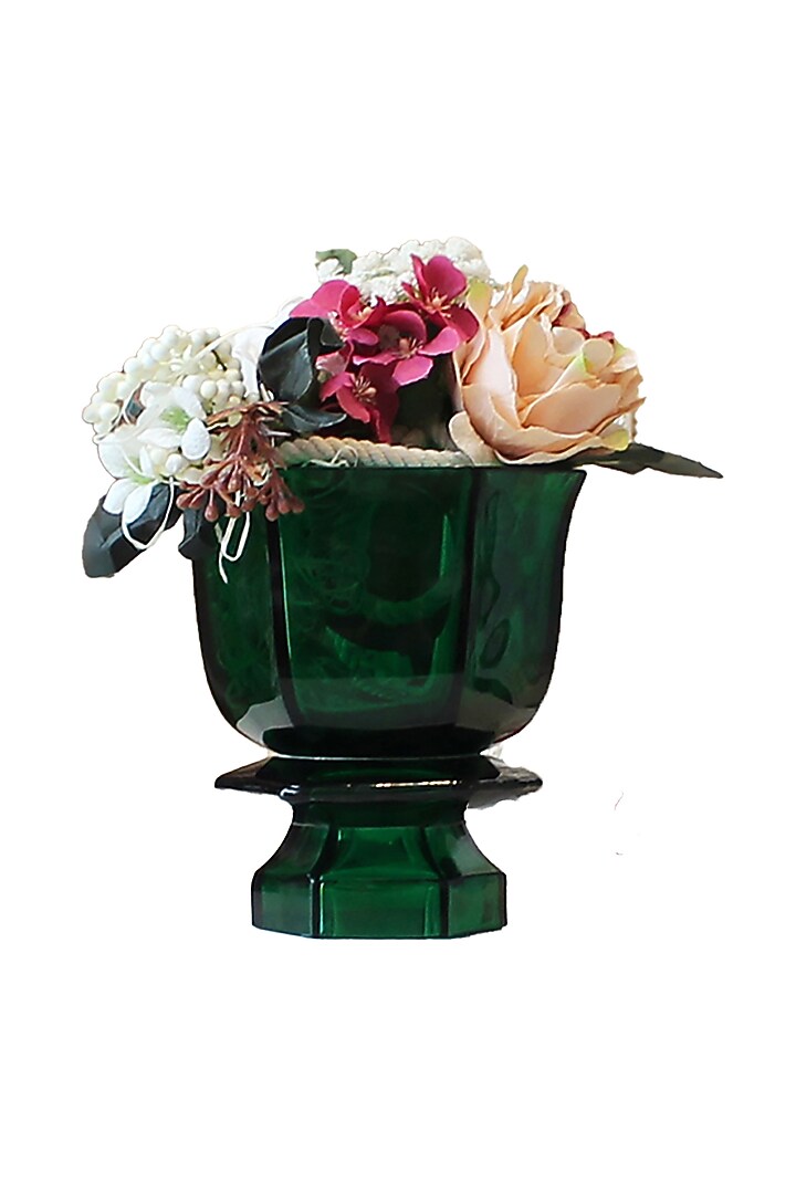 Green Opal Snow Glass Fruit Bowl  by IZZHAAR at Pernia's Pop Up Shop