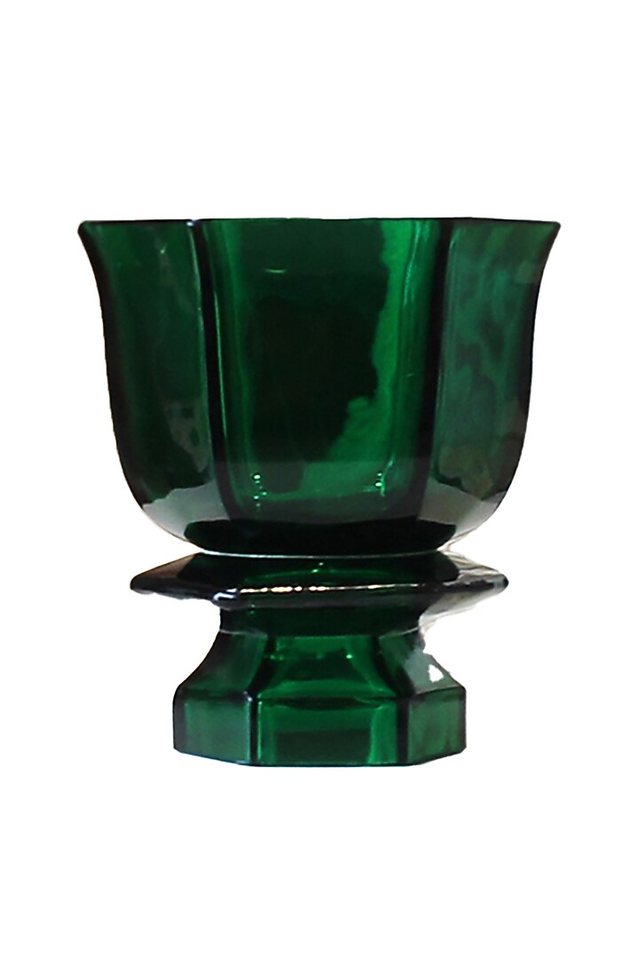 Green Opal Snow Glass Fruit Bowl  by IZZHAAR at Pernia's Pop Up Shop