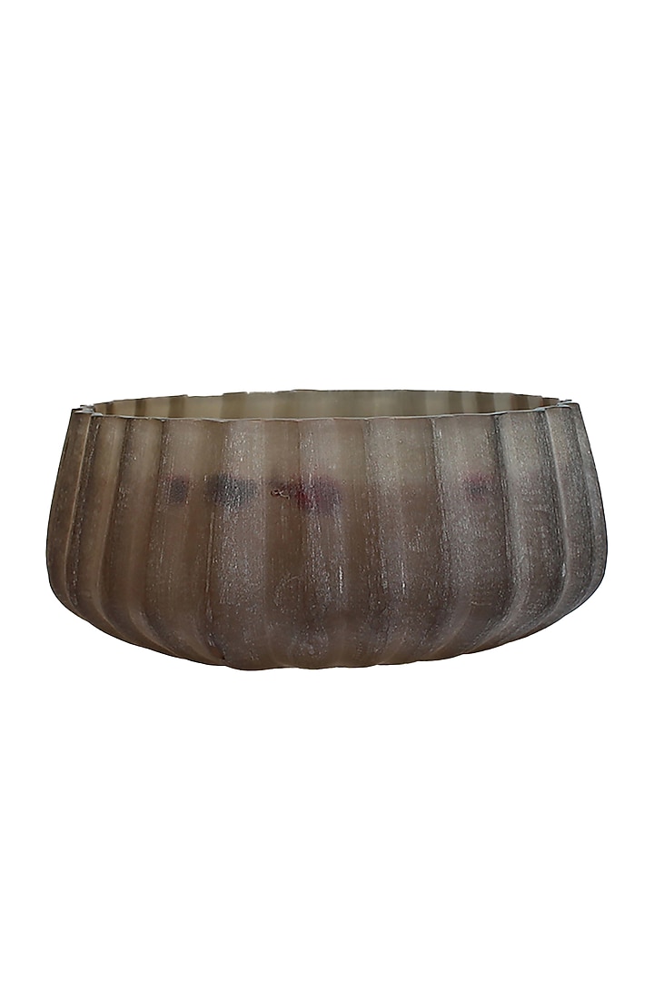 Grey Sand Snow Glass Bowl by IZZHAAR at Pernia's Pop Up Shop