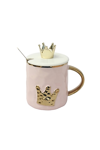 Pink Ceramic Mug by IZZHAAR