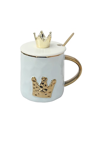 Aqua Blue Ceramic Mug by IZZHAAR
