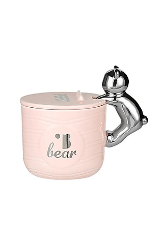 Pink Ceramic Mug by IZZHAAR