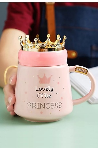 Pink Ceramic Mug by IZZHAAR